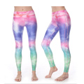 Sublimación personalizada Wholesale Wearing Yoga Tights Compression Pants Mujeres